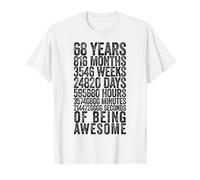 Divertente Camicia per 68° Compleanno Old Meter Divertente 68 Anni Regali Maglietta
