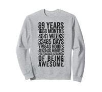 Divertente Camicia per 89° Compleanno Old Meter Divertente 89 Anni Regali Felpa