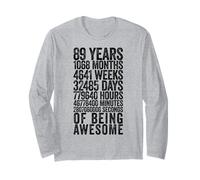 Divertente Camicia per 89° Compleanno Old Meter Divertente 89 Anni Regali Maglia a Manica