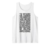 Divertente Camicia per Il 28° Compleanno Old Meter Divertente 28 Anni Regali Canotta