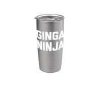 Divertente camicia rossa: Ginga Ninja Tshirt divertente zenzero rossa Bicchiere termico in acciaio inox doppia parete