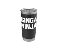 Divertente camicia rossa: Ginga Ninja Tshirt divertente zenzero rossa Bicchiere termico in acciaio inox doppia parete