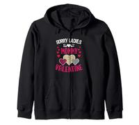 Divertente Camicia San Valentino Sorry Ladies Mommy is My Valentine Felpa con Cappuccio
