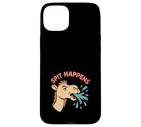 Divertente cammello Meme Sputare Umorismo Eccentrico Desert Animal Squad Custodia per iPhone 15 Plus