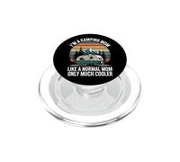 Divertente campeggio mamma Cooler Than Normal Retro Tramonto PopSockets PopGrip per MagSafe