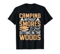 Divertente campeggio Smores Graham Crackers Marshmallow Smore Amante Maglietta