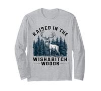 Divertente Campeggio sollevato nel Bosco dei wishabitch per Gli Amanti del Campo Maglia a Manica