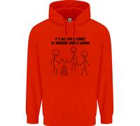 Divertente Campeggio Weiner Bambini Felpa con Cappuccio