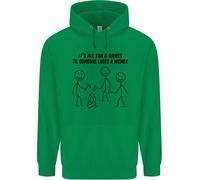 Divertente Campeggio Weiner Bambini Felpa con Cappuccio