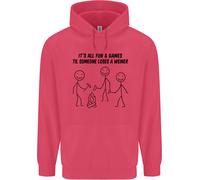 Divertente Campeggio Weiner Bambini Felpa con Cappuccio