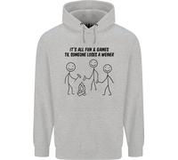 Divertente Campeggio Weiner Bambini Felpa con Cappuccio