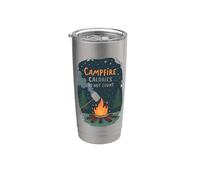 Divertente Camper Campfire Calorie Non Contano All'aperto Bicchiere termico in acciaio inox doppia parete