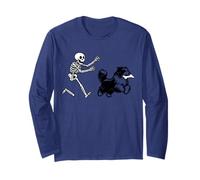 Divertente Cane Bearded Collie Che esegue Lo Scheletro di Maglia a Manica