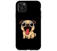 Divertente Cane Cartoon Grandi Occhi Lingua Fuori Custodia per iPhone 11 Pro Max