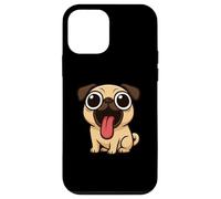 Divertente Cane Cartoon Grandi Occhi Lingua Fuori Custodia per iPhone 12 mini