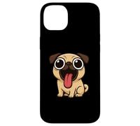 Divertente Cane Cartoon Grandi Occhi Lingua Fuori Custodia per iPhone 14 Plus