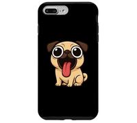 Divertente Cane Cartoon Grandi Occhi Lingua Fuori Custodia per iPhone 7 Plus/8 Plus