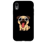 Divertente Cane Cartoon Grandi Occhi Lingua Fuori Custodia per iPhone XR