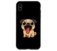 Divertente Cane Cartoon Grandi Occhi Lingua Fuori Custodia per iPhone XS Max