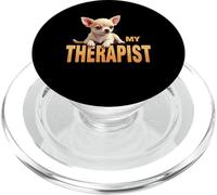 Divertente cane chihuahua con cucciolo di chi chichi, il mio terapeuta PopSockets PopGrip per MagSafe