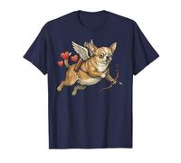 Divertente Cane Chihuahua Cupido con Arco e Freccia San Valentino Maglietta