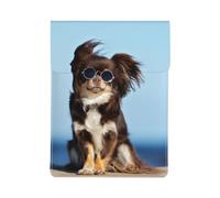 Divertente cane Chihuahua, Custodia per laptop in pelle PU, borsa per notebook, custodia per laptop, custodia per tablet