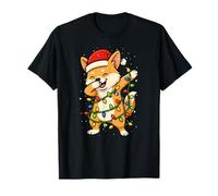 Divertente Cane Corgi Che Dabbing Natale Vacanze Mamma papà Bambini Maglietta