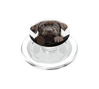 Divertente cane da laboratorio cioccolato in tasca marrone Labrador Retriever PopSockets PopGrip per MagSafe