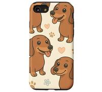 Divertente cane da salsiccia a forma di bassotto Custodia per iPhone SE (2020) / 7 / 8