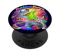Divertente cane dabbing danza hip hop rap party PopSockets PopGrip Adesivo