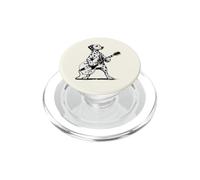 Divertente cane dalmata che suona una chitarra musicista rock stile retrò PopSockets PopGrip per MagSafe