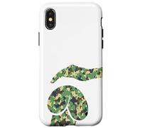 Divertente cane della mente sporco, camuffamento Camo Dog Petting Custodia per iPhone X/XS