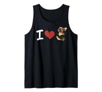 Divertente Cane Frenchie in Tasca I Love French Bulldog Lover Canotta