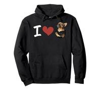 Divertente Cane Frenchie in Tasca I Love French Bulldog Lover Felpa con Cappuccio