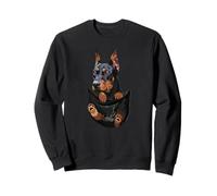 Divertente Cane in Tasca Doberman Pinscher Amante dei Cani Felpa