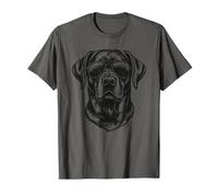 Divertente Cane Labrador Retriever Nero Maglietta