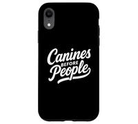 Divertente cane mamma papà cucciolo cuccioli cani proprietario amante Custodia per iPhone XR