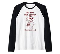 Divertente Cane Meme No Soy Una Señora Scherzo Spagnolo Maglia con Maniche Raglan