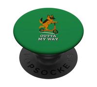 Divertente cane pastore tedesco fuori dalla mia strada PopSockets PopGrip Adesivo