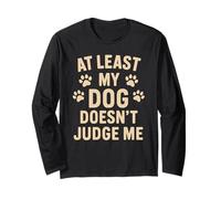 Divertente cane proprietario scherzo cani cuccioli camminatori papà mamma padre mamma Maglia a Manica