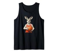 Divertente canguro con basket e costume in jersey Canotta