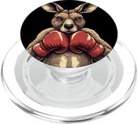 Divertente canguro con guanti per un pugno comico PopSockets PopGrip per MagSafe