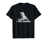 Divertente Canottaggio T-Rex I Love Roaring novità Appassionato Maglietta