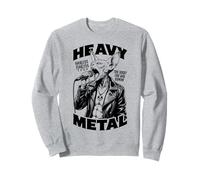 Divertente cantante canadese Heavy Metal Sphynx Cat Rock Music Band Felpa