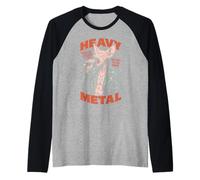 Divertente cantante canadese Heavy Metal Sphynx Cat Rock Music Band Maglia con Maniche Raglan