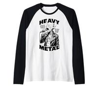 Divertente cantante canadese Heavy Metal Sphynx Cat Rock Music Band Maglia con Maniche Raglan
