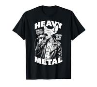 Divertente cantante canadese Heavy Metal Sphynx Cat Rock Music Band Maglietta