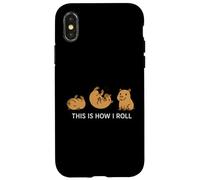 Divertente Capibara Amante Animali This Is How I Roll Ragazzi Ragazze Custodia per iPhone X/XS