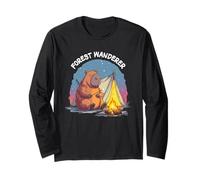 Divertente Capibara della Foresta per Gli Amanti dei vagabondi e dei Capibara Maglia a Manica