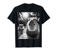 Divertente capibara nuoto grafica Animal Capybara Selfie Maglietta